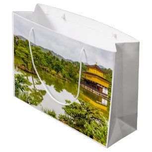 Kinkaku-ji oder Goldener Pavillon und Teich, Kyoto Große Geschenktüte