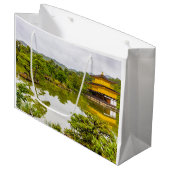 Kinkaku-ji oder Goldener Pavillon und Teich, Kyoto Große Geschenktüte (Vorderseite Schrägansicht)