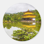 Kinkaku-ji oder Goldener Pavillon und Teich, Kyoto Magnet (Vorne)