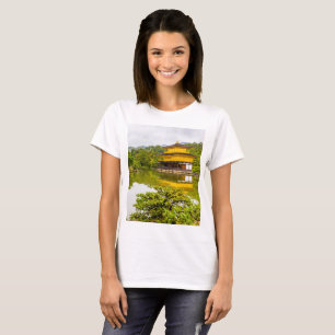 Kinkaku-ji oder Goldener Pavillon und Teich, Kyoto T-Shirt