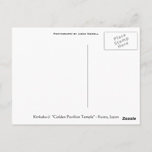 Kinkaku-ji Postkarte (Rückseite)