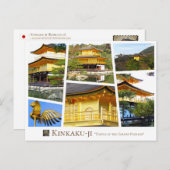Kinkaku-ji (Rokuon-ji) ポストカード Postkarte (Vorne/Hinten)