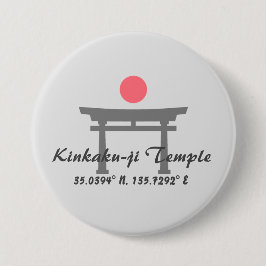 Kinkaku-ji Temple Latitude Longitude Button