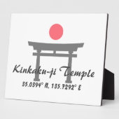 Kinkaku-ji Temple Latitude Longitude Fotoplatte (Seite)