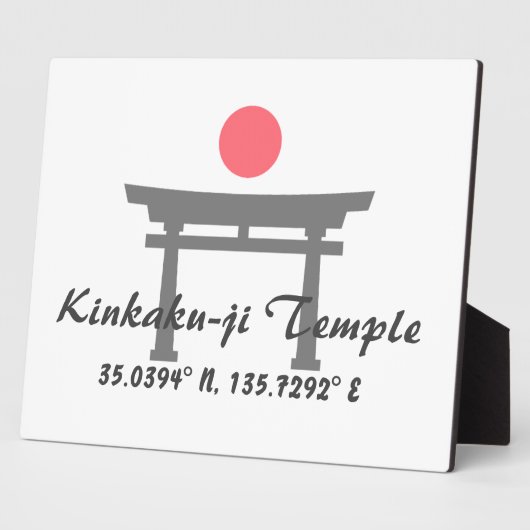 Kinkaku-ji Temple Latitude Longitude Fotoplatte (Seite)