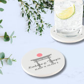 Kinkaku-ji Temple Latitude Longitude Getränkeuntersetzer