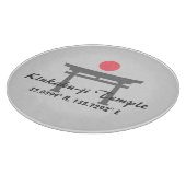 Kinkaku-ji Temple Latitude Longitude Schneidebrett (Ecke)