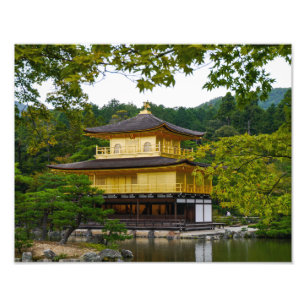 Kinkaku-ju (goldenes Pavillion), Kyoto - Fotodruck