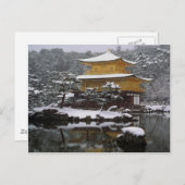 Kinkaku Snow Postkarte (Vorne/Hinten)