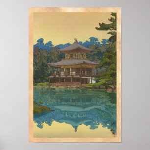 Kinkakuji Temple Yoshida Hiroshi shin hanga art Poster