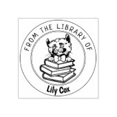 Kinkalow Cat, Buch aus der Bibliothek von Gummistempel (Prägung)