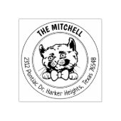 Kinkalow Cat Rücksendeadresse Gummistempel (Prägung)