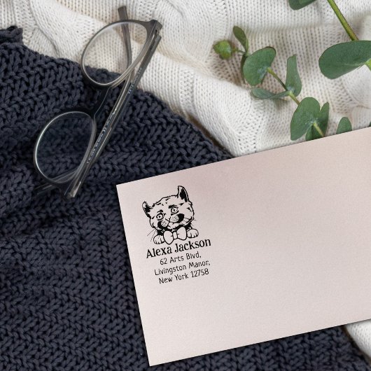 Kinkalow Cat Rücksendeadresse Pet Gummistempel