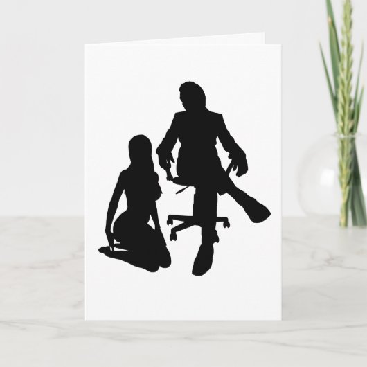 KINKY BIRTHDAY CARD FOR HUSBAND KNEELING KARTE (Vorderseite)