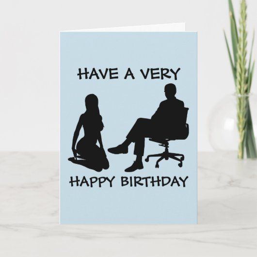 KINKY BIRTHDAY CARD FÜR IHRE EHEFRAU KARTE (Vorderseite)