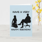 KINKY BIRTHDAY CARD FÜR IHRE EHEFRAU KARTE (Gelbe Blume)