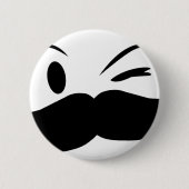 Kinky Mustache Button (Vorderseite)