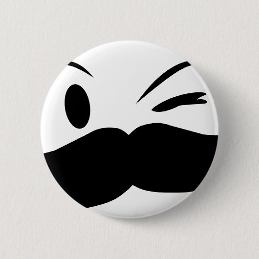 Kinky Mustache Button (Vorderseite)