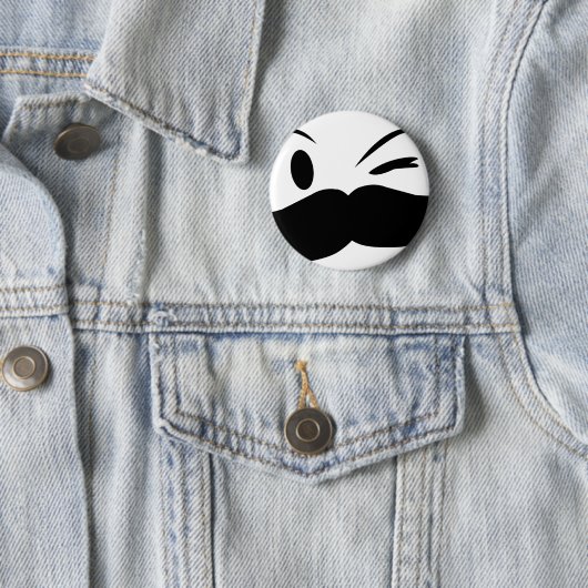 Kinky Mustache Button (Beispiel)