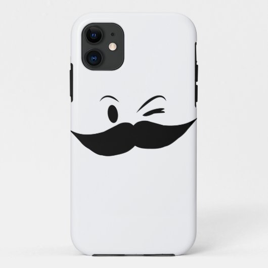Kinky Mustache Case-Mate iPhone Hülle (Rückseite)