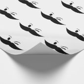 Kinky Mustache Geschenkpapier (Ecke)