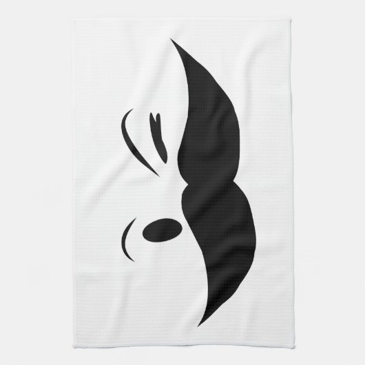 Kinky Mustache Geschirrtuch (Vertikal)