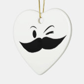 Kinky Mustache Keramikornament (Links)