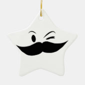 Kinky Mustache Keramikornament (Vorne)