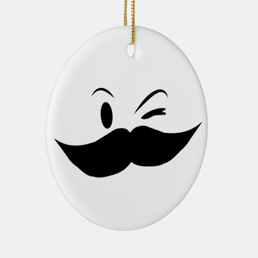 Kinky Mustache Keramikornament (Rechts)