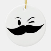 Kinky Mustache Keramikornament (Vorne)