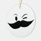 Kinky Mustache Keramikornament (Links)