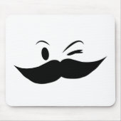Kinky Mustache Mousepad (Vorne)