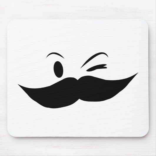 Kinky Mustache Mousepad (Vorne)