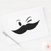 Kinky Mustache Rechteckiger Aufkleber (Umschlag)