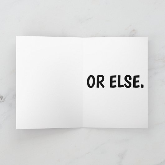 Kinky OBEY DADDY Romantic Greeting Card Karte (Innenseite)