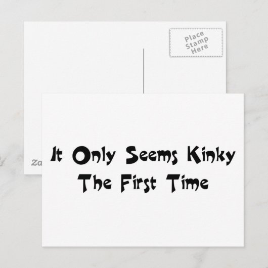 Kinky Postkarte (Vorne/Hinten)