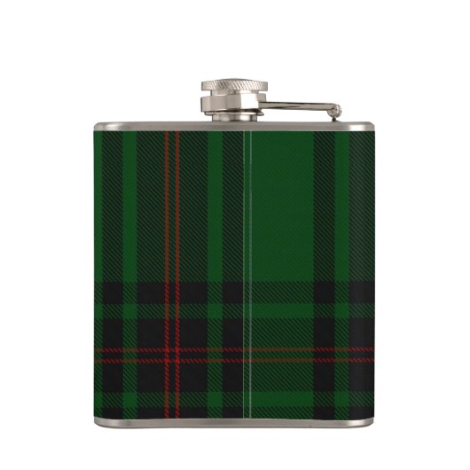 Kinloch Tartan & Abzeichen Flachmann (Rückseite)