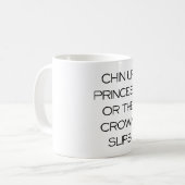 KINN HERAUF PRINZESSIN KAFFEETASSE (Vorderseite Links)