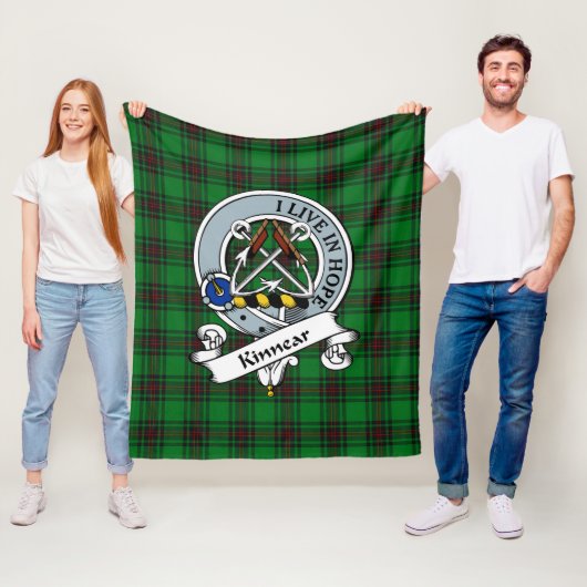 Kinnear Clan Abzeichen Tartan Kariert Fleecedecke (Beispiel)