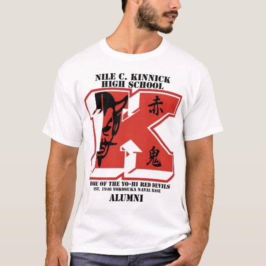 Kinnick Highschool Alumni Yokosuka Japan T-Shirt (Vorderseite)