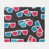 Kino 3D-Brille: Nahtloses Muster Fleecedecke (Vorderseite (Horizontal))
