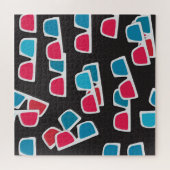 Kino 3D-Brille: Nahtloses Muster Puzzle (Horizontal)