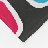 Kino, 3D-Brillenmuster, nahtlos. Fleecedecke (Ecke)