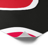 Kino, 3D-Brillenmuster, nahtlos. Poster (Ecke)