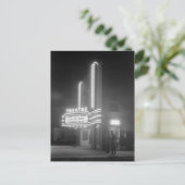 Kino am Abend, Greensboro, Georgia 1940er Postkarte (Stehend Vorderseite)