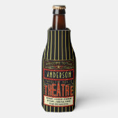 Kino | Benutzerdefinierter Familienname Flaschenkühler (Flaschenvorderseite)