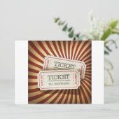 Kino etikettiert Einladungen (Stehend Vorderseite)