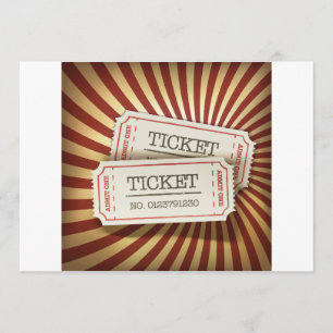 Kino etikettiert Einladungen