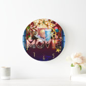 Kino-Film-Film-Nachtunterhaltungs-Raum Große Wanduhr (Zuhause)