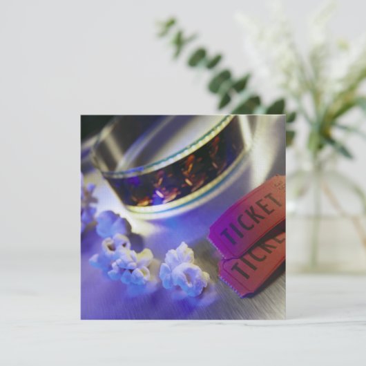 Kino-Film, Popcorn u. Karten (Stehend Vorderseite)